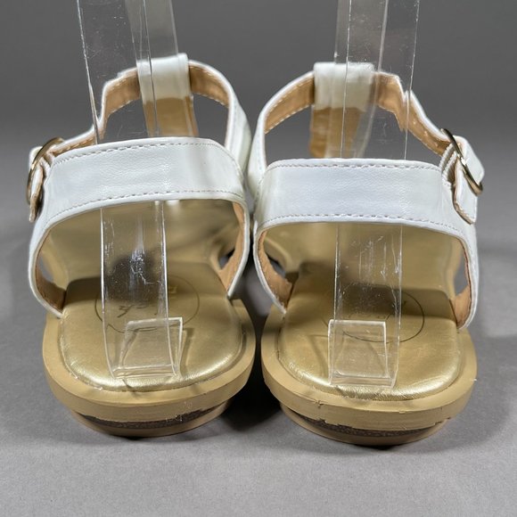 Jack Rodgers Sandals Gold Accents White Straps‎ Size 7M - Picture 5 of 15